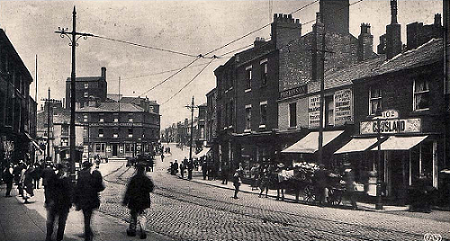 Further down Friargate, nearer to Fylde Street circa 1900